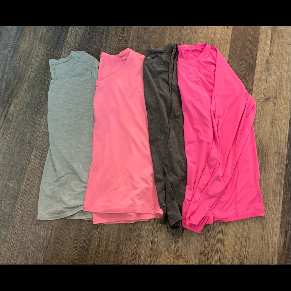 Lot of 4 womens athletic tops